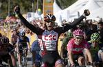 Juan José Haedo vinder en etape i Tour of California 24. februar 2007. CSC-rytteren er holdets håb i Giro d'Italia. 