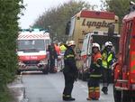 Ulykken skete på Udsholt Strandvej i Gilleleje. Foto: Local Eyes Nordsjælland 