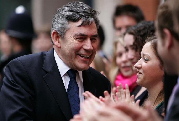 Top-kandidaten til at blive New Labours nye leder, Gordon Brown, har netop indledt sin valgkampagne i London. 