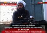 Talebanlederen Mullah Dadhllah ses her på et billede fra et interview, som blev sendt af tv-stationen SkyTG24. Interviewet er optaget på et uidentificeret sted i forbindelse med løsladelsen af en italiensk journalist sidst i april. »Briterne, italienerne og amerikanerne kan ikke trænge ind i Talebans områder med deres soldater«, sagde Mullah Dadullah blandt andet i interviewet. 