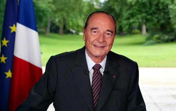 Frankrigs præsident Jacques Chirac leverede en kort afskedstale i dag. 