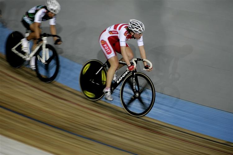 Mie Bekker Lacota sikrede Danmark den første medalje i banecykling for kvinder. 