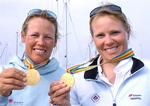 Michaëla (tv.) og Susanne Ward vandt medaljer ved både VM og EM, men det lykkedes aldrig at få en medalje ud af deres tre OL-deltagelser. 
