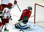 Bo Nordby Tranholm jubler over sit mål mod Schweiz under VM i Moskva. AaB får glæde af den rutinerede spillere i foreløbig tre år mere. 