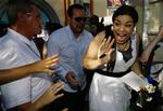 Vinderen af 'American Idol' Jordin Sparks er datter af den tidligere NFL spiller Phillippi Sparkes. Her møder hun nye fans. 