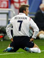 David Beckham har ikke spillet for det engelske landshold, siden holdet blev spillet ud af VM i 2006. 
