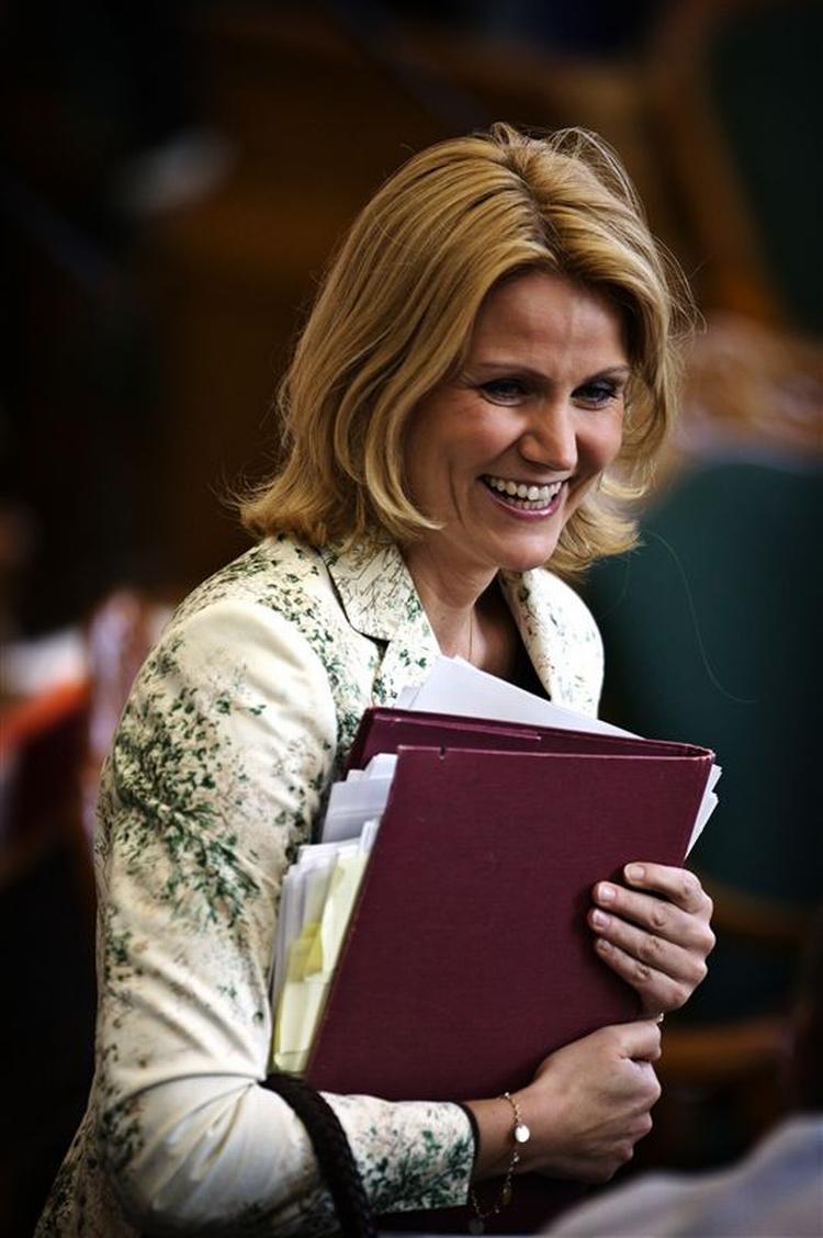 Helle Thorning-Schmidt blev ikke helt færdig med sin ordførertale i Folketingssalen. 