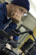 David Fincher directs a scene in Warner Bros. Pictures and Paramount Pictures' thriller " Zodiac." W