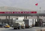 Tyrkisk kontrolpost ved grænsen til Irak. 