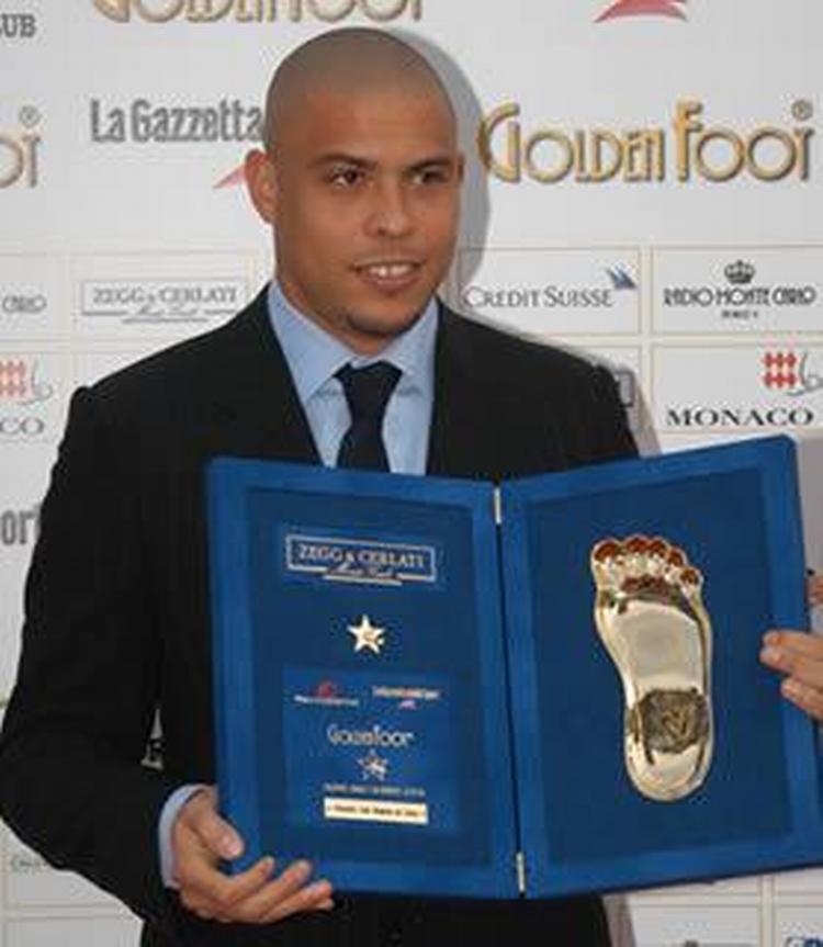 Ronaldo blev hædret i Monaco i slutningen af august. 