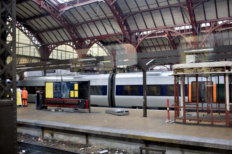 Uheldsperronen på Københavns Hovedbanegård. 