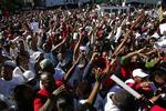 Offentligt ansatte i strejkedemonstration i Sydafrika. 