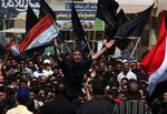 Demonstration i den shia-dominerede Sadr-bydel i Bagdad torsdag 