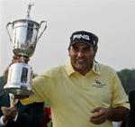 Argentineren Angel Cabrera blev den første sydamerikanske vinder af US Open. 