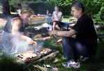Vil man undgå engangsgriller kan for kun en 50'er købe en bærbar og genanvendelig grill. 