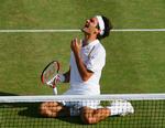 Federer jubler efter sejren var en kendsgerning. 