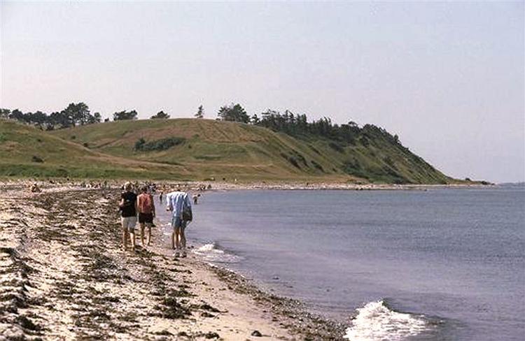 Meningen er, at Kattegatbroen skal gå over Samsø, her der det øens fredede nordspids (arkivfoto). 