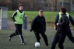 Michael Laudrup (tv) får hjælp til at holde styr på Getafe-tropperne af spanske Luis Milla. 