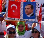 Tilhængere af Erdogan. 