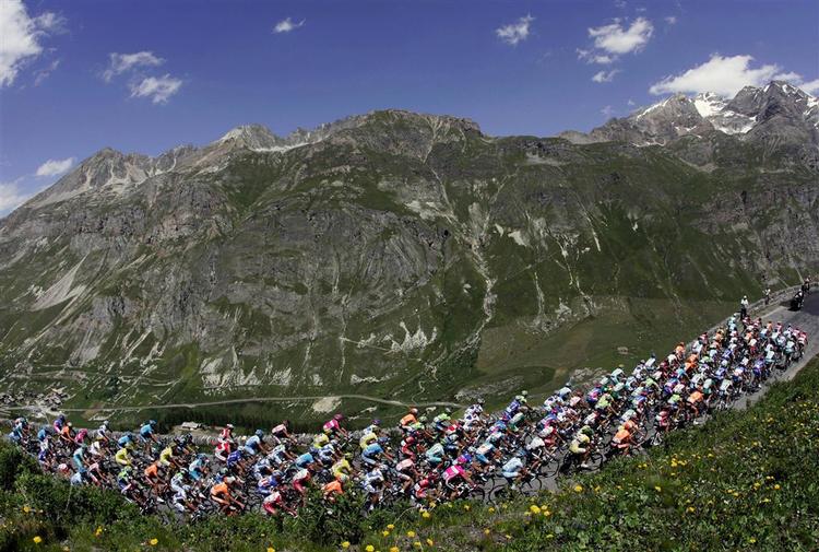 Panorama fra dagens bjergetape til Briancon. 