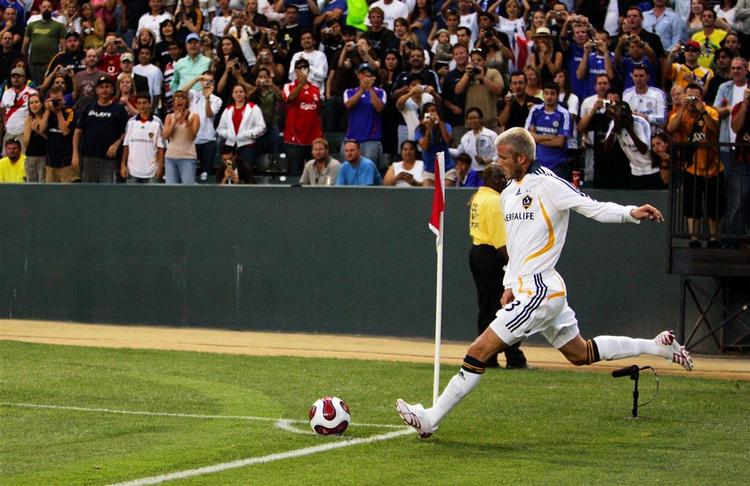 David Beckham fik tolv minutter på banen mod Chelsea. 