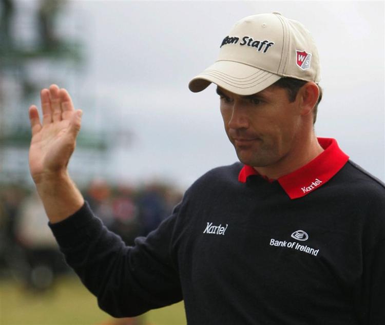 Padraig Harrington var seks slag efter Sergio Garcia inden sidste runde, men indhentede spanieren og slag ham i om spillet. 