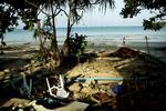 Stranden i Patong i Thailand efter tsunamien. Her deltog 5.000 mennesker i en øvelse, der skulle afprøve alarmberedskabet i tilfælde af endnu en tsunami i område.t 