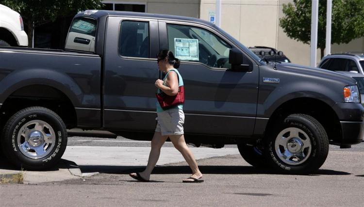 Ford har i årevis baseret en stor del af sin indtjening i USA på pickupmodellen F-150, som ses her. Kunderne er begyndt at gå efter mere økonomiske biler - og den slags har Ford ikke så mange af i USA. 