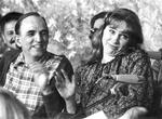Ingmar Bergman sammen med skuespillerinden Liv Ullmann. 