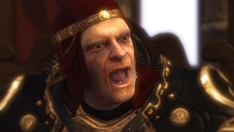 Sådan ser Andy Serkis ud i rollen som kong Bohan i selve spillet. 