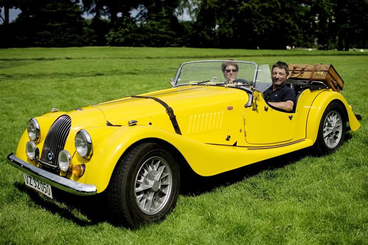 Den gule Morgan var med i årets Copenhagen Historic Grand Prix. 