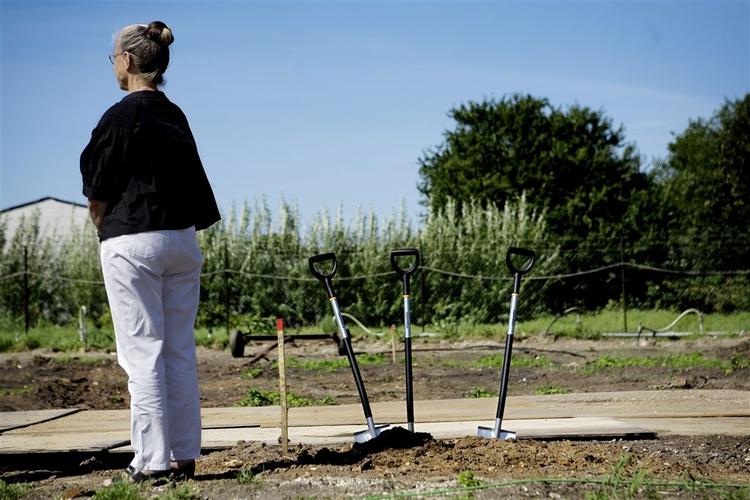 Realisering af Ritt Bjerregaards boligprojekt rykkede i dag tættere på. Sammen med bl.a. Klaus Bondam tog hun spadestikket til de første 12 billigboliger. 