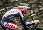Cadel Evans i aktion under Tour de France. 