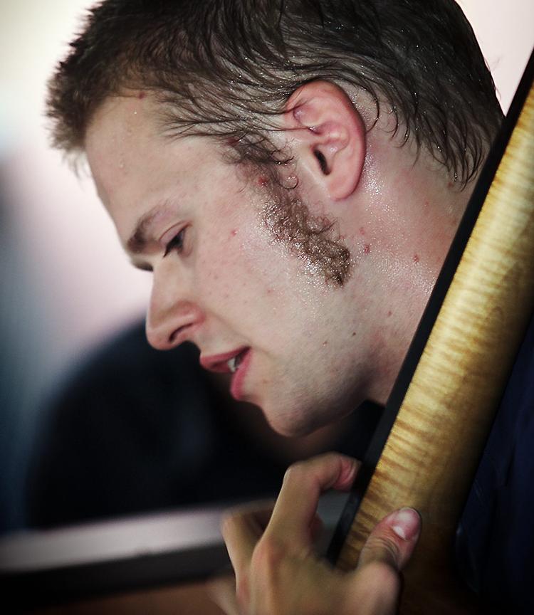 Jacob Venndt er først og fremmest en fremragende bassist. Her ses han på Copenhagen Jazz Festival 2004. 