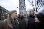 Fra venstre til højre, kommende fritids- og kulturborgmester Pia Allerslev ved siden af Martin Geertsen, samt venstrepolitikere Kenneth Nielsen og Henriette Lefort. 