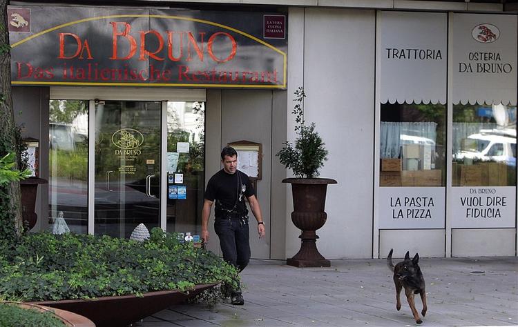 Restauranten hvor de seks italienere fejrede 18-års fødselsdag. 