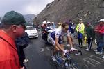 Jose Luis Arrieta foreviget i et udbrudsforsøg på niende etape af  Tour de France i 1999. 