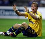 Efter nederlaget mod de tidligere klubkammerater fra AGF tog Morten 'duncan' Rasmussen fra Brøndby sig en tur i nattelivet, hvor han kom i klammeri og fik et blåt øje. 