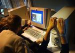 Børn ved computere i Bryggens Børne- 