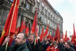 Her foto fra en tidligere demonstration foran Christiansborg. 2. oktober vil der formentlig atter være trængsler og faner på pladsen. 
