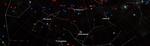 Et udsnit af stjernmehimlen med blandt andet Cassiopeia og Andromeda. 