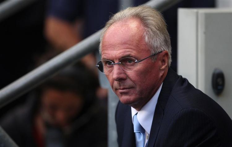 Sven-Göran Eriksson er meget tilfreds med sin danske målmand. 