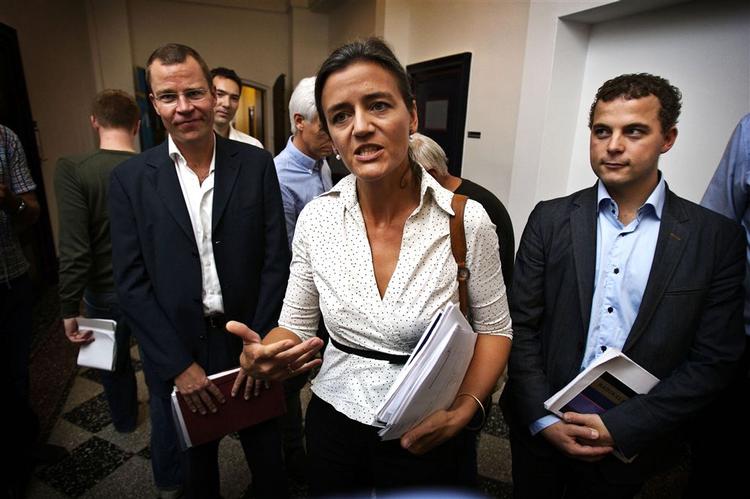 Partileder Margrethe Vestager er utilfreds med regeringens skatteoplæg. 