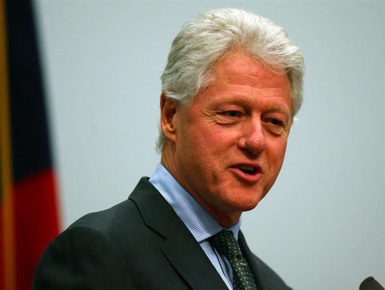 Bill Clinton er på et endagsvisit i København. 