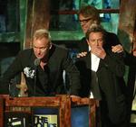 Sting, Andy Summers og Stewart Copeland i New York i 2003 i anledning af bandets indsættelse i Rock and Roll Hall of Fame. 