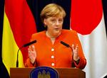 På et pressemøde i Japans hovedstad, understregere Merkel, at Tyskland ikke vil forhandle med Taleban. 