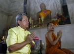 Thailands midlertidige regeringschef Surayud Chulanont under et nyligt besøg i Indien. 