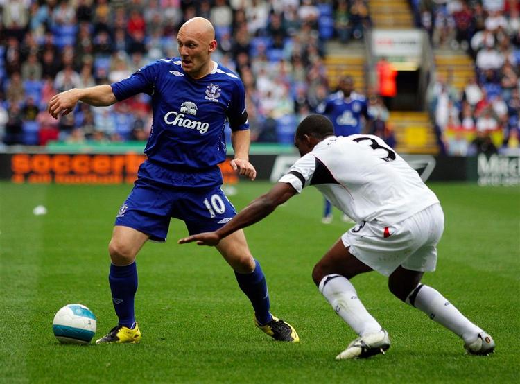Thomas Gravesen smagte succes for første gang i lang tid i sin debut for Everton. 