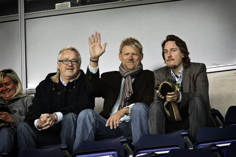 Schmeichel var på plads til Brøndbys hjemmekamp mod OB i weekenden. 