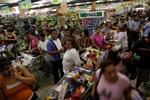 Hamstringsbølge i et butikscenter i Honduras. 